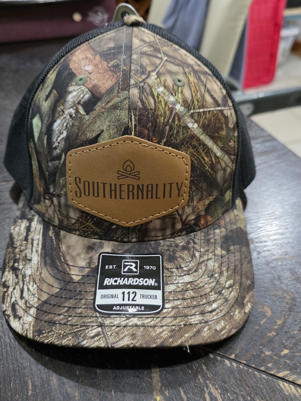 Southernality Camouflage Trucker Hat - - Brown/Black New Nwt